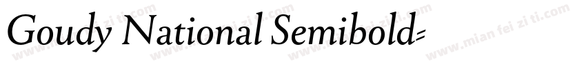 Goudy National Semibold字体转换